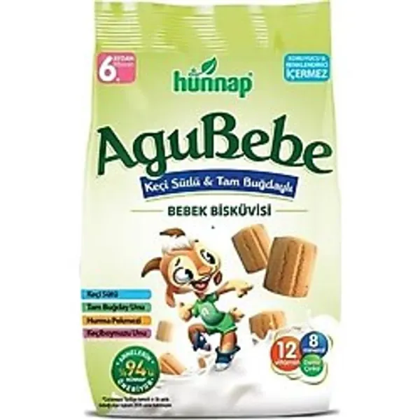 Hünnap Keçisütlü Vitaminli Bebe Bisküvisi 200GR - 0,10 kg