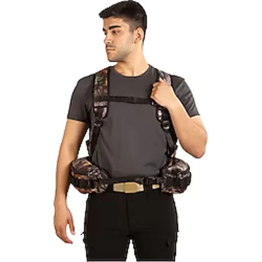 Hunthink Vestpack Orman Kamuflaj Çantalı Avcı Yeleği