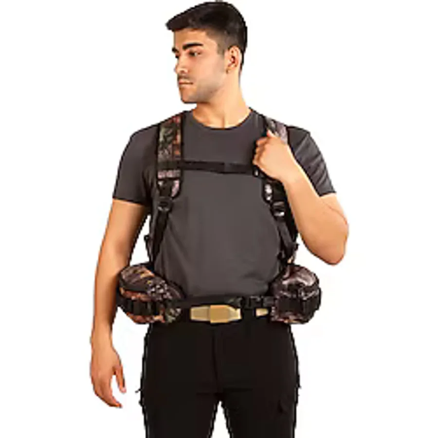 Hunthink Vestpack Orman Kamuflaj Çantalı Avcı Yeleği
