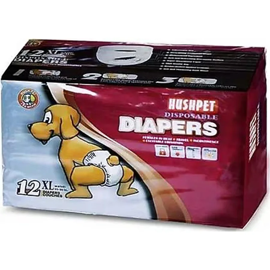 Hushpet Diapers XLarge 12'li Köpek Çiş Pedi