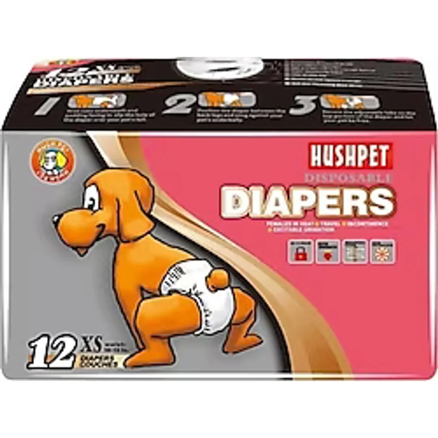 Hushpet Diapers XSmall 12'li Köpek Çiş Pedi