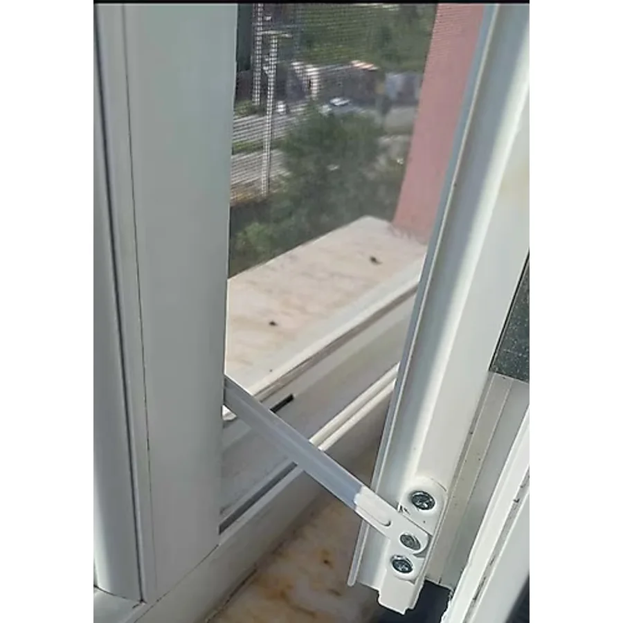 Huzuraks Vasistas Pencere Kilidi Pvc Pimapen Kapı Pencere Gizli Çocuk Emniyet Kilidi Anahtarsız 13CM 1ADET - Beyaz