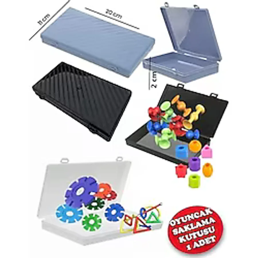 HYD Eğitici Oyuncak Saklama Kutusu 11 x 20 x 2 cm 1 Adet - Renkli