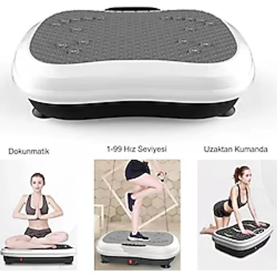 Hymark Fitness Egzersiz ve Kondisyon Aleti 120 kg Taşıma Titreşimli Spor Vücut Şekillendirme - 36 - Beyaz