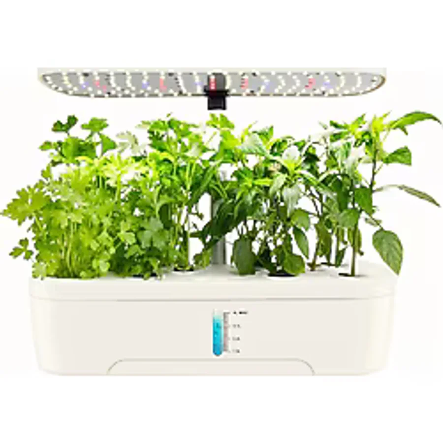 Hymark Hidroponik Topraksız 12 Bölmeli Bitki Yetiştirme Kiti 3 Mod 139 Led Tam Spekturumlu Bahçe Kiti