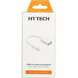 Hytech HY-XO48 Beyaz USB F to Lightning 10cm kablolu OTG Çevirici