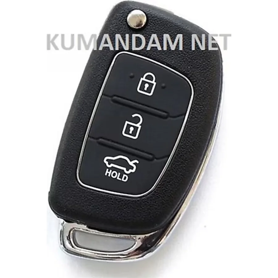 Hyundai Accent Blue - I20 - I30 - Ix35 3 Buton Sustalı Kumanda Kabı
