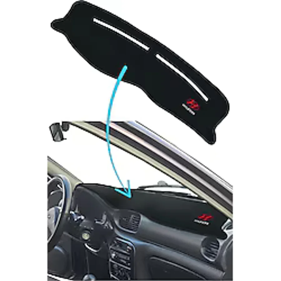 Hyundai Accent Yumurta Kasa Uyumlu Siyah Torpido Kaplama Koruma Halısı Örtüsü 1996-2000