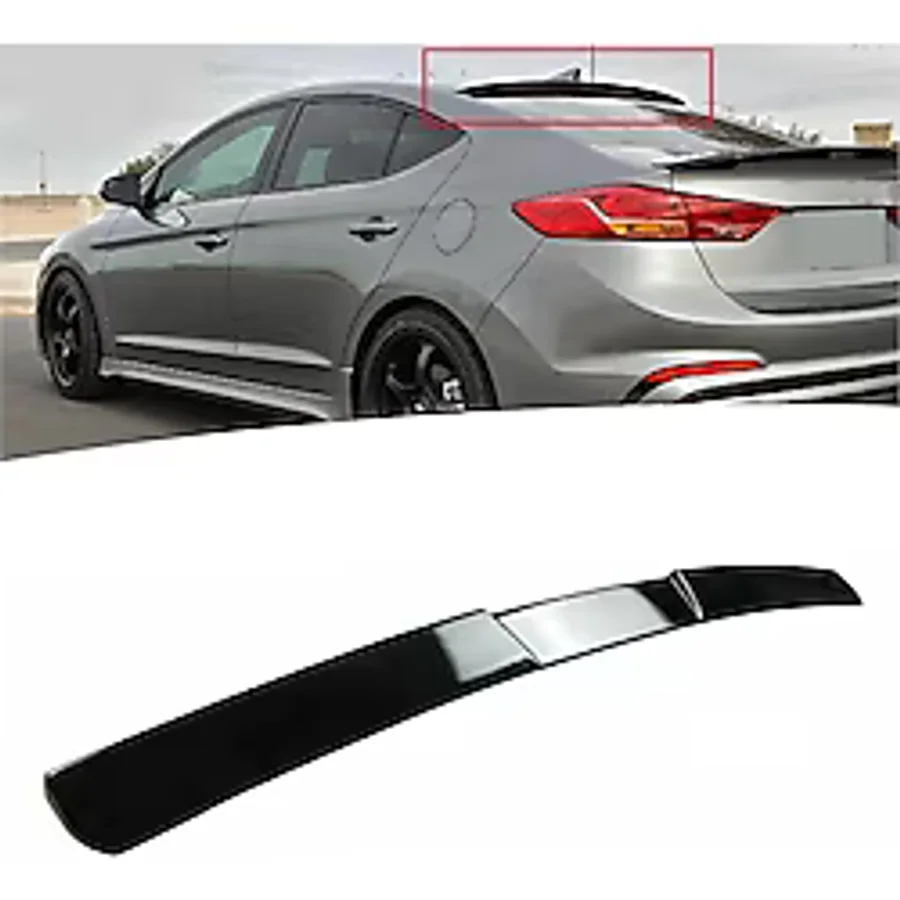 Hyundai Elantra Cam Üstü Piano Black Spoiler 2016-2019
