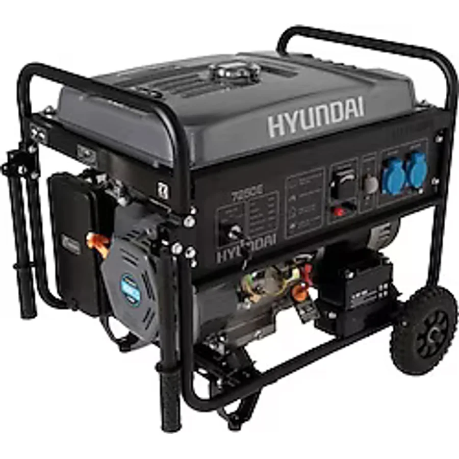 Hyundai HHY7250E 7.5 kVA İpli/Marşlı Benzinli Jeneratör