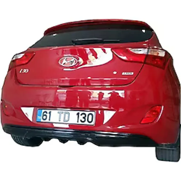 Hyundai İ30 (2011-2016) Arka Tampon Eki - Difüzör (Plastik)