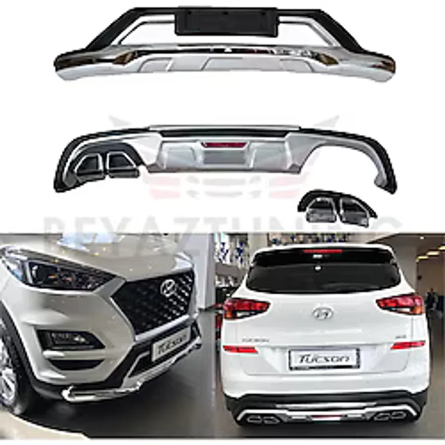 Hyundai Tucson Ön Arka Tampon Koruma Difüzör 2018-2019-2020-2021