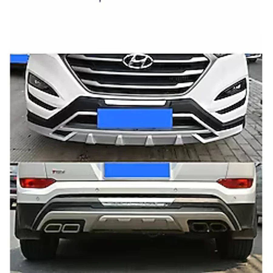 Hyundai tucson ön arka tampon koruması difüzör 2015 - 2017 arası modellere uyumlu (2.model)