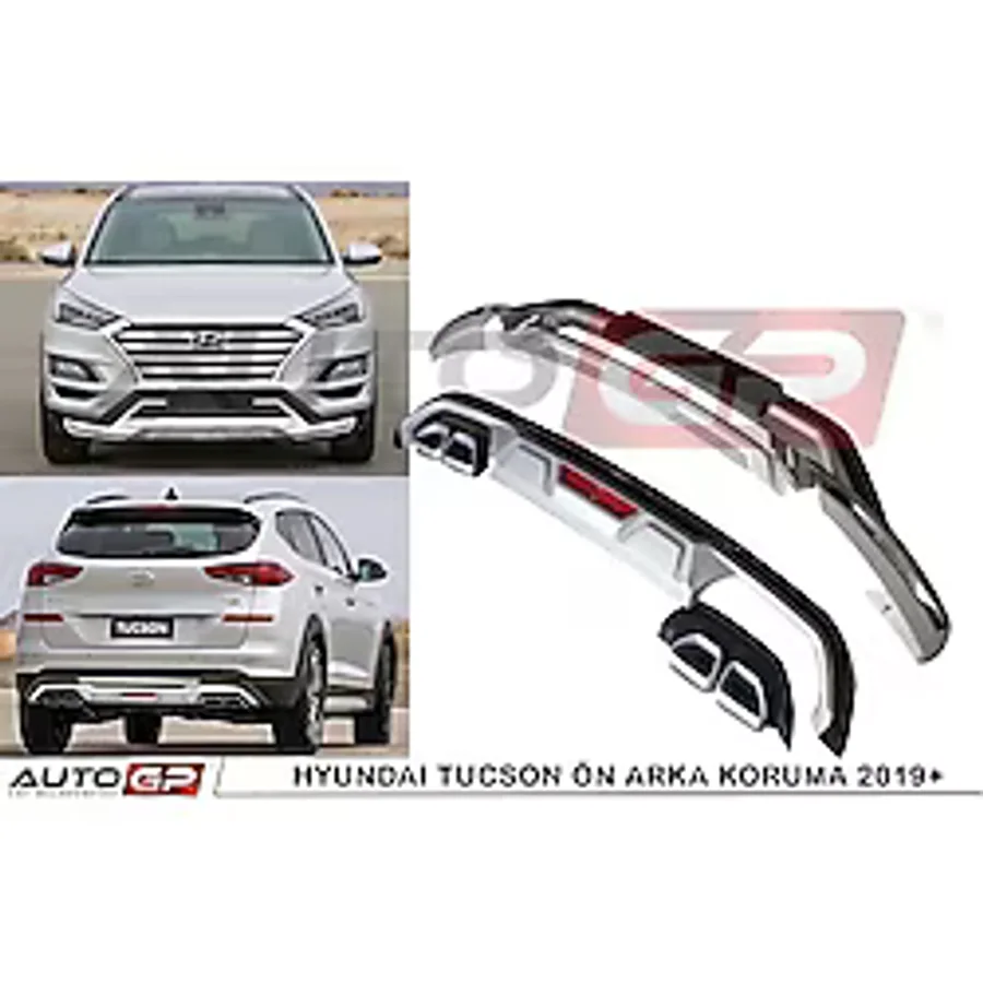 Hyundai tucson ön arka tampon koruması difüzör 2018 2019 2020 1.6 (Kalın Tip)
