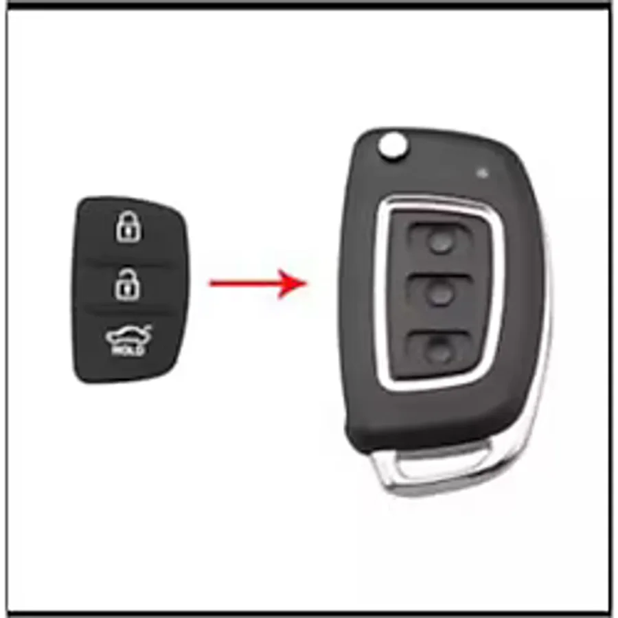 Hyundai Uyumlu İçin Anahtar Tuşu I10 I20 I30 Ix35 Dış Çerçeve Çıtalı