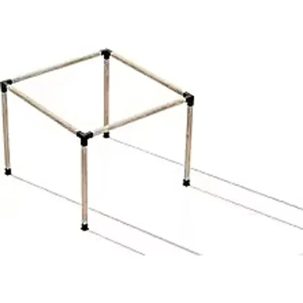 İ-Ahşap Iahşap Pergola Braket Seti 4 Ana Direkli Üstü Açık Eğimli Pergola Braket Seti Ebat-2.4 X 3 Metre (yükseklik 250 Cm) Çok Renkli