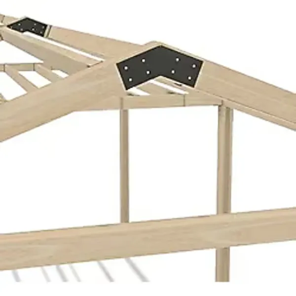 İ-Ahşap Iahşap Pergola Üst Çatı Bağlantı Braketi - V Şekilli Çelik Birleşim Modülü Çok Renkli