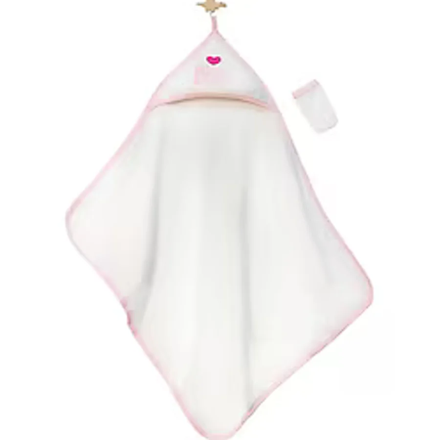 I Mam & Dad Nakışlı Bebek Havlu Silgi - Pembe