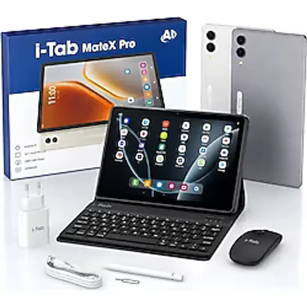 İ-Tab Matex Pro 10.1 İnç Android 15 Klavyeli Mouse Kalemli Tablet 16Gb Ram 1Tb