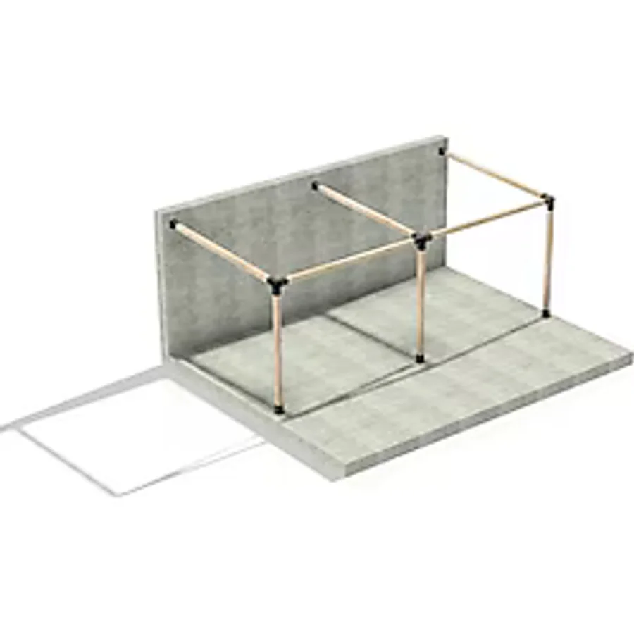 Iahşap 3 x 6 Metre Sundurma Pergole Braket Seti 3 Ana Direkli Üstü Açık Eğimli Sundurma - 3 x 6 Metre (Yükseklik 250 Cm)