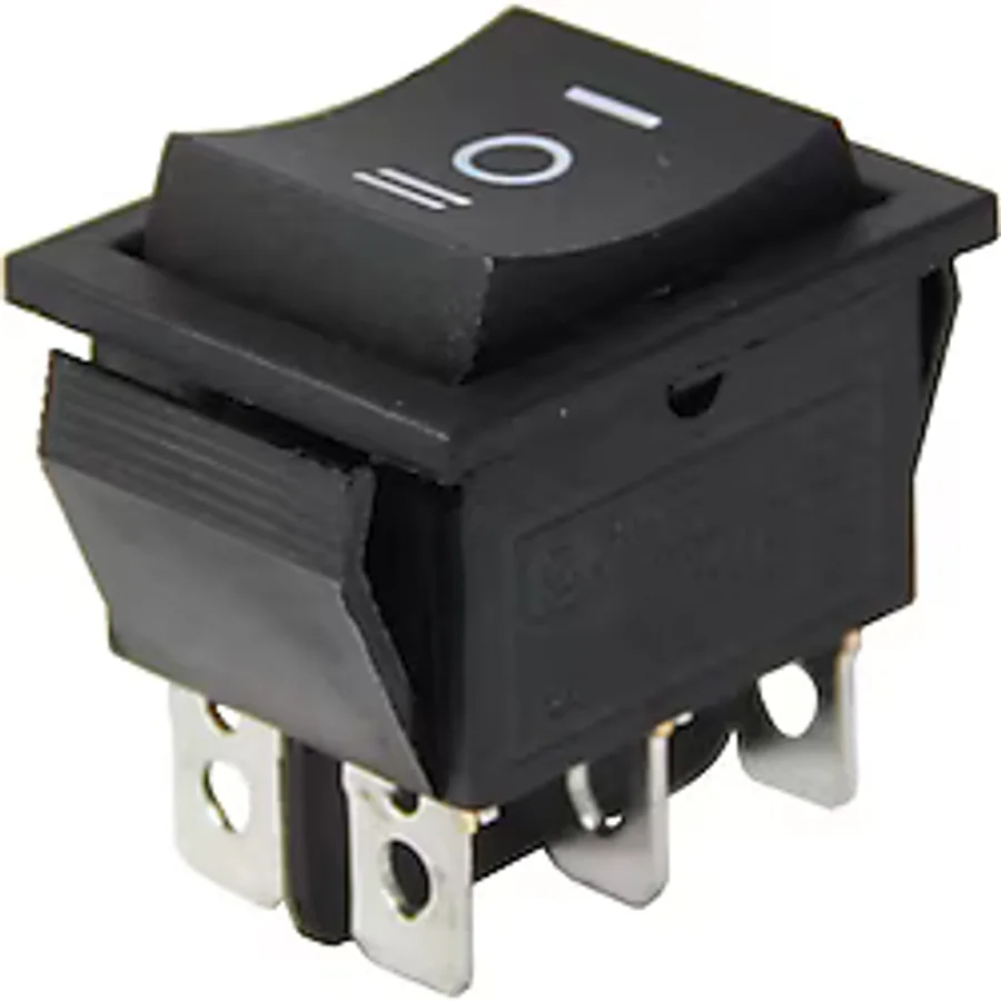 IC-110 Geniş Işıksız Yaylı Anahtar MOM-OFF-MOM 6 Pinli