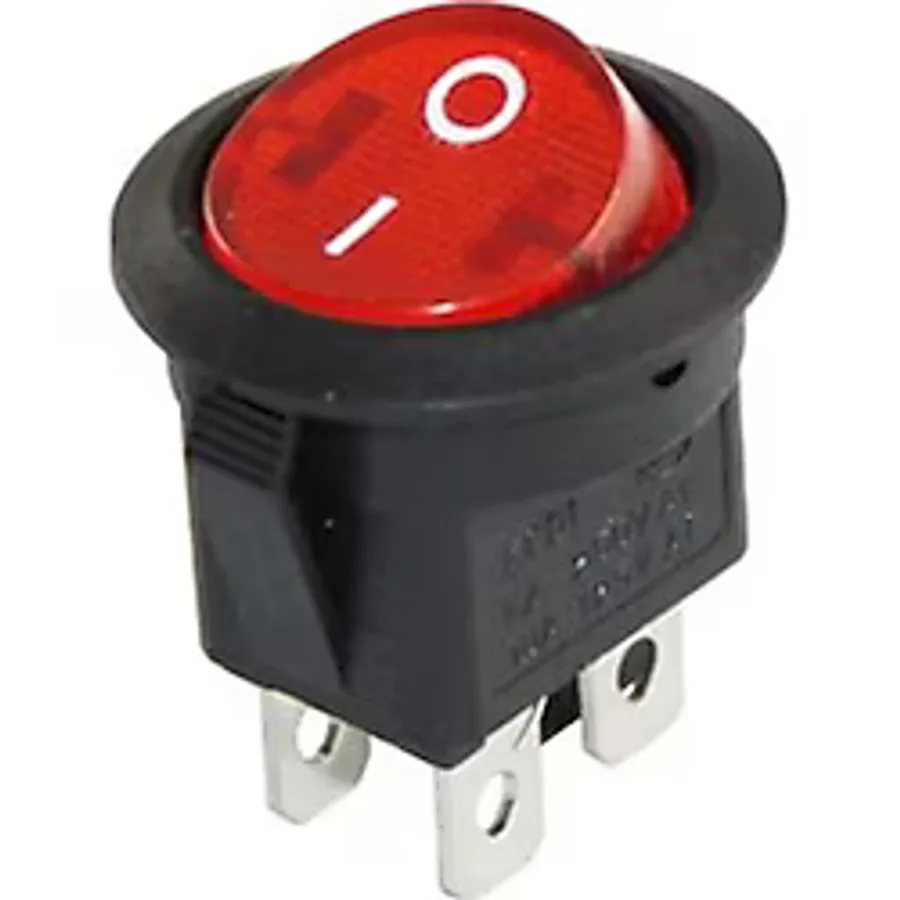IC-131-4 Yuvarlak Işıklı Anahtar ON-OFF 4P