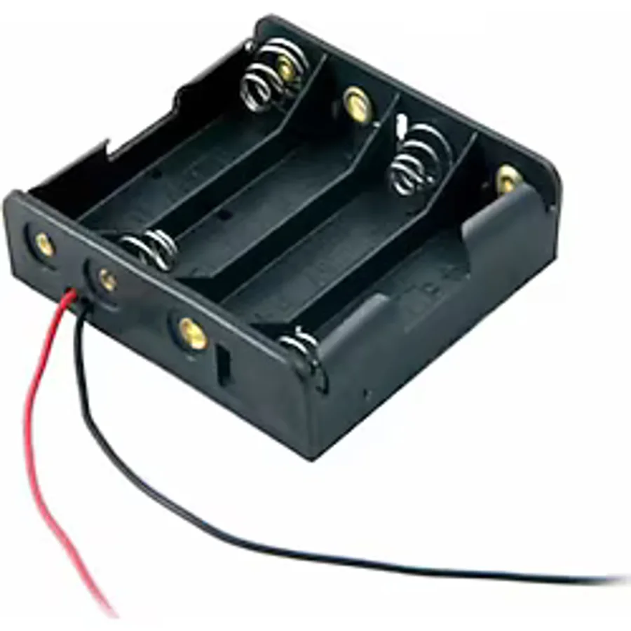 IC-234A Pil Yuvası 4 lü Yan Yana (AA)