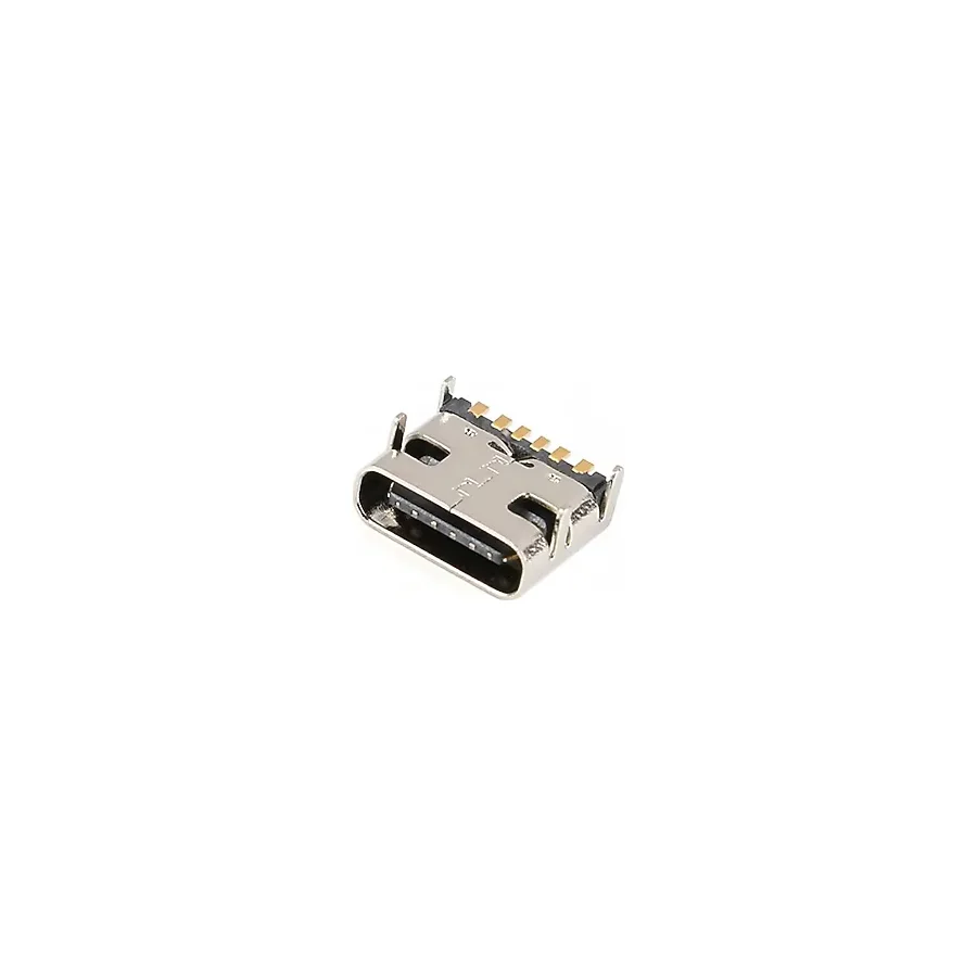 Ic-266B-3 Dişi Type-C Soket Usb-C Konnektör Şase 6 Pin