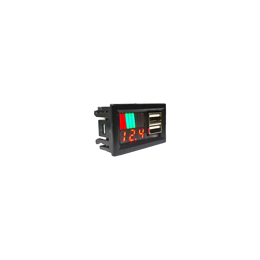 IC278C Dijital Voltmetre Usb Çıkışlı Akü Gösterge