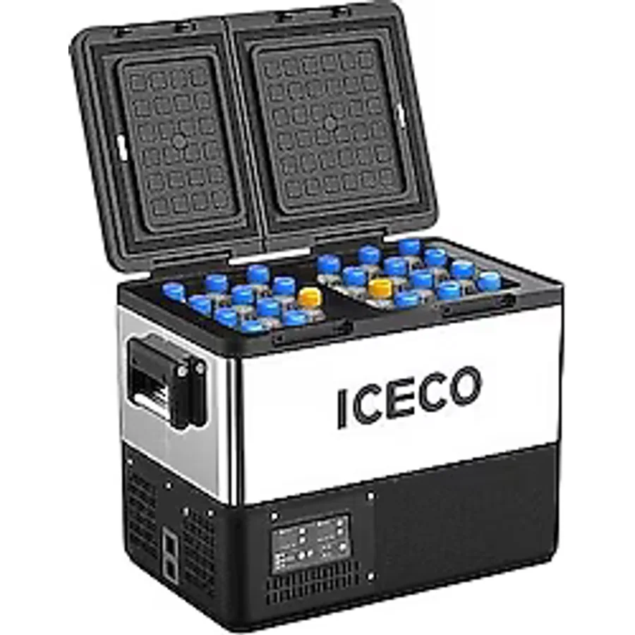 Iceco TCD45 12-24 V 45 lt Çift Bölmeli Kompresörlü Araç Buzdolabı