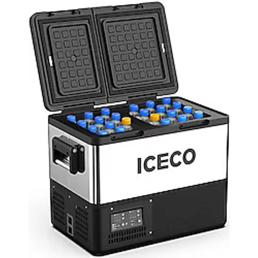 Iceco TCD45 12-24 V 45 lt Çift Bölmeli Kompresörlü Araç Buzdolabı