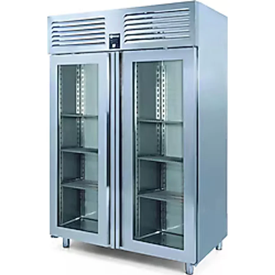 Iceinox VTS 1150 CR VG 2 Cam Kapılı Dikey Snack ve GN Buzdolabı