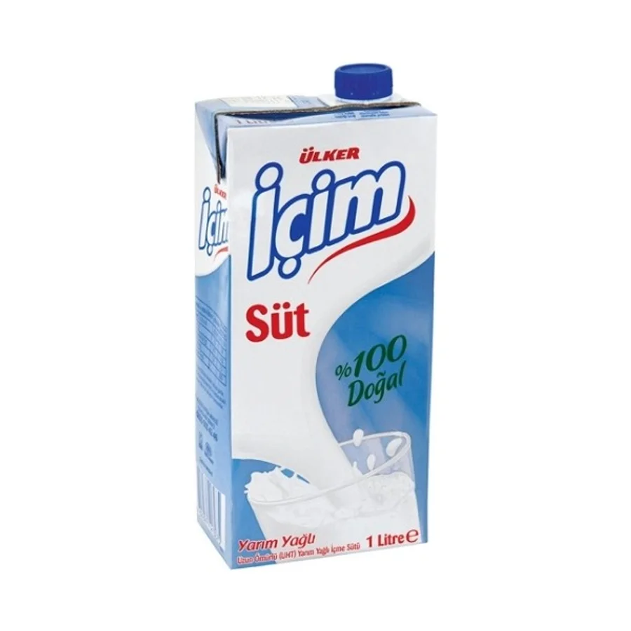 İçim 1 lt 12'li Paket Yarım Yağlı Süt