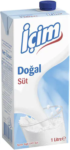 İçim 1 lt Yarım Yağlı Süt