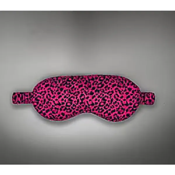 ICON SILK%100 Saf İpek Uyku Maskesi Göz Bandı (Purple Leopard)
