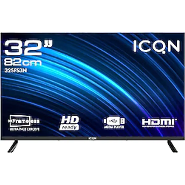 ICQN 32SFS3N HD 32" 82 Ekran Uydu Alıcılı LED TV