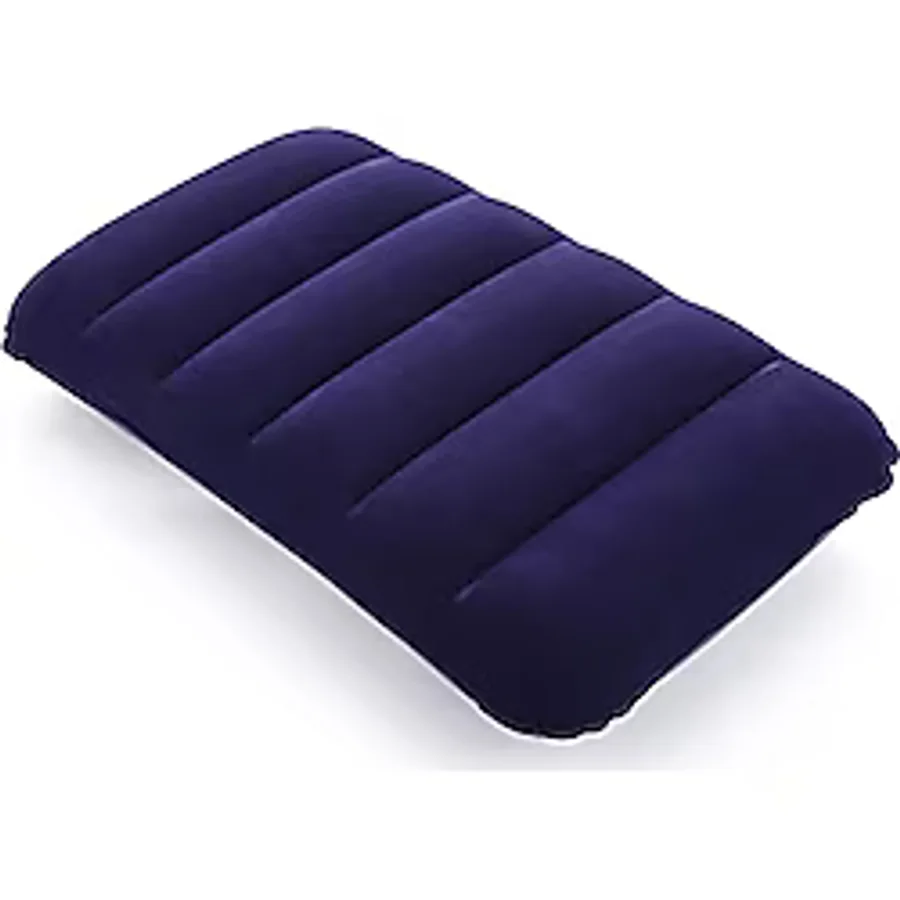 Idocolors docolors şişme kamp yastığı, plaj yastığı, hafif seyahat yastığı, kabarma, hava yastığı, oturma minderi, ofis, dış mekan, yürüyüş için, 48 x 30 cm, mavi
