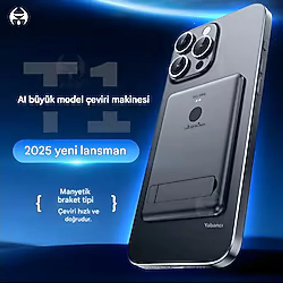 İdragon 144 Dil Destekli İki Yönlü Yapay Zeka Çeviri Cihazı - iOS & Android Uyumlu Anında Sesli Tercüman Translator