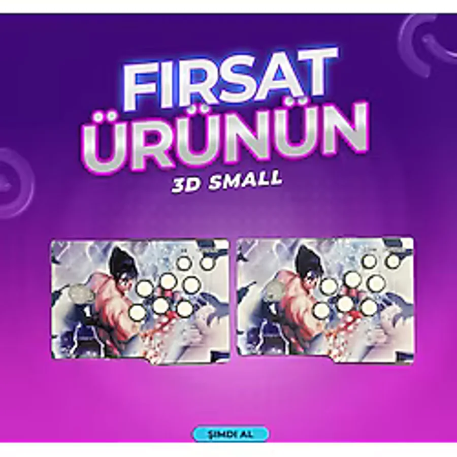 idragon 3D Small - Klasik Oyun Konsolu Hd Arcade Station - 10000 Oyunlu - Tv Bağlantılı -Retro Atari