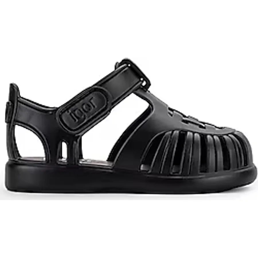 Igor Tobby Solid S10271-002 Siyah Çocuk Sandalet