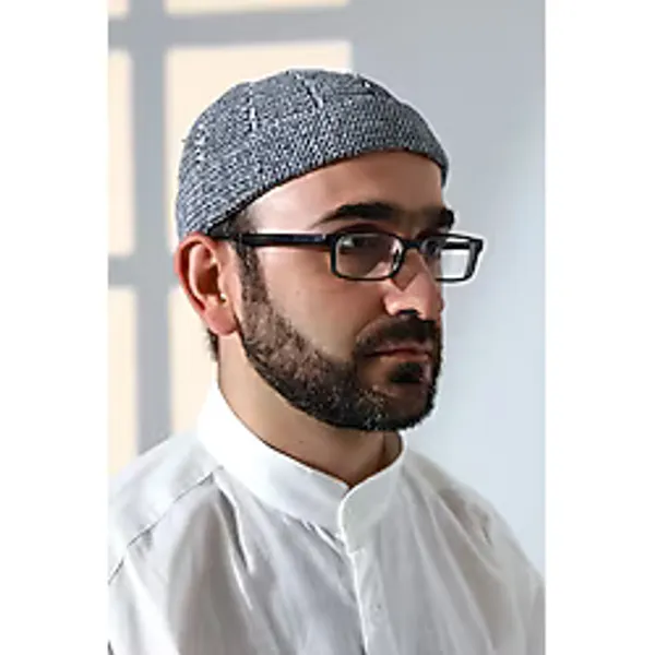 İhvan Online Gri Katlamalı Çift Renk Kışlık Kadife Takke