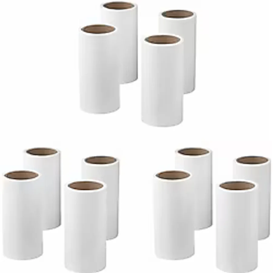 IKEA 12 Li Rulo Tüy-Iplik Toplama Rulosu Beyaz Renk 60 Parça-9 Metre