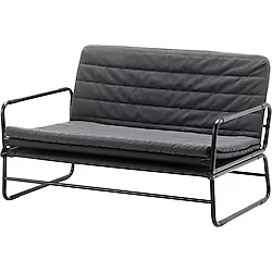 IKEA 2'li Yataklı Kanepe, Knisa Koyu Gri-siyah 2 Kişilik