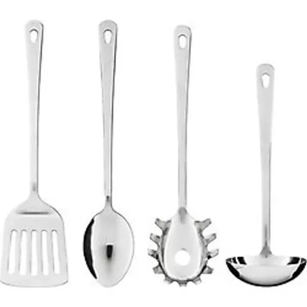 IKEA 4 Parça Yemek Pişirme Gereçleri Seti Meridyendukkan Paslanmaz Çelik Asılabilir Set