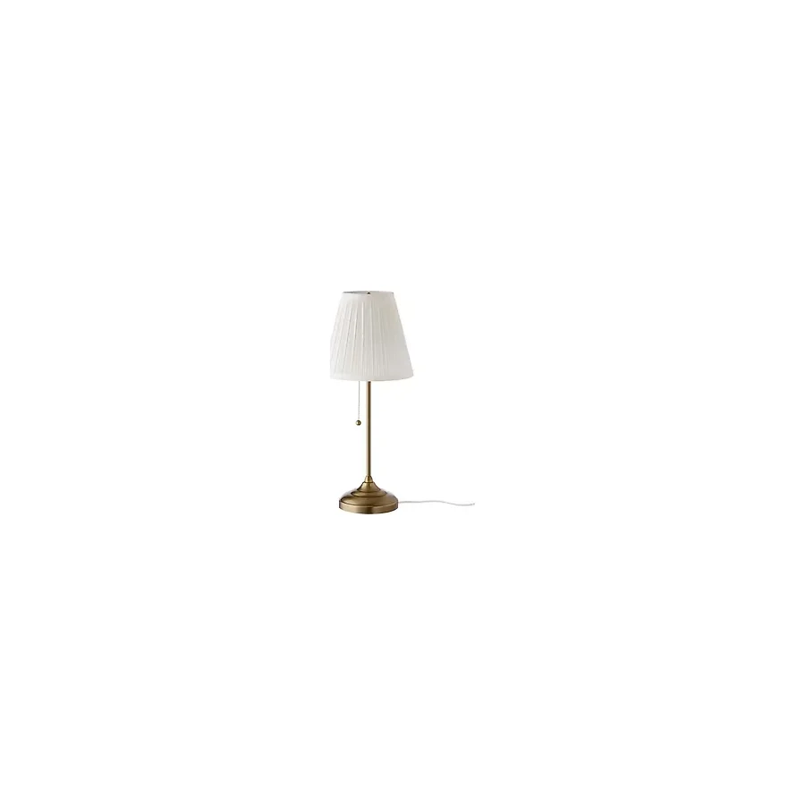 IKEA Arstid Abajur Beyaz-pirinç Rengi 55 Cm