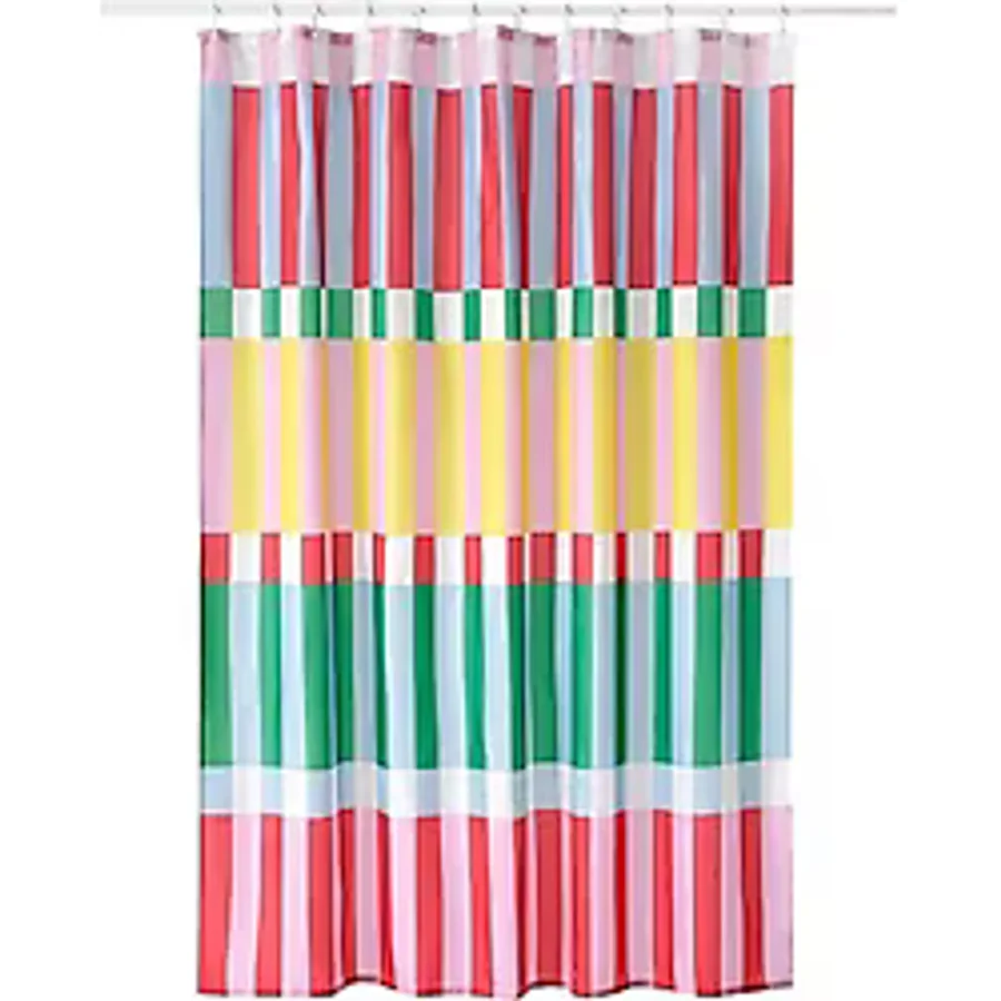 IKEA BANJANTRAD duş perdesi, çok renkli, 180x200 cm 80594144
