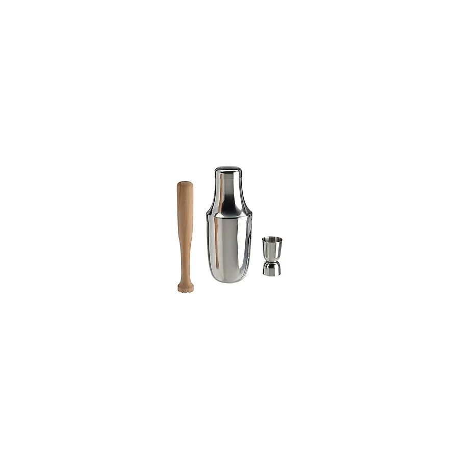 IKEA Bar Kokteyl Seti Paslanmaz Çelik Çalkalayıcı Hacim 600 ml İkea Shaker Set Tokmak Ve Ölçek