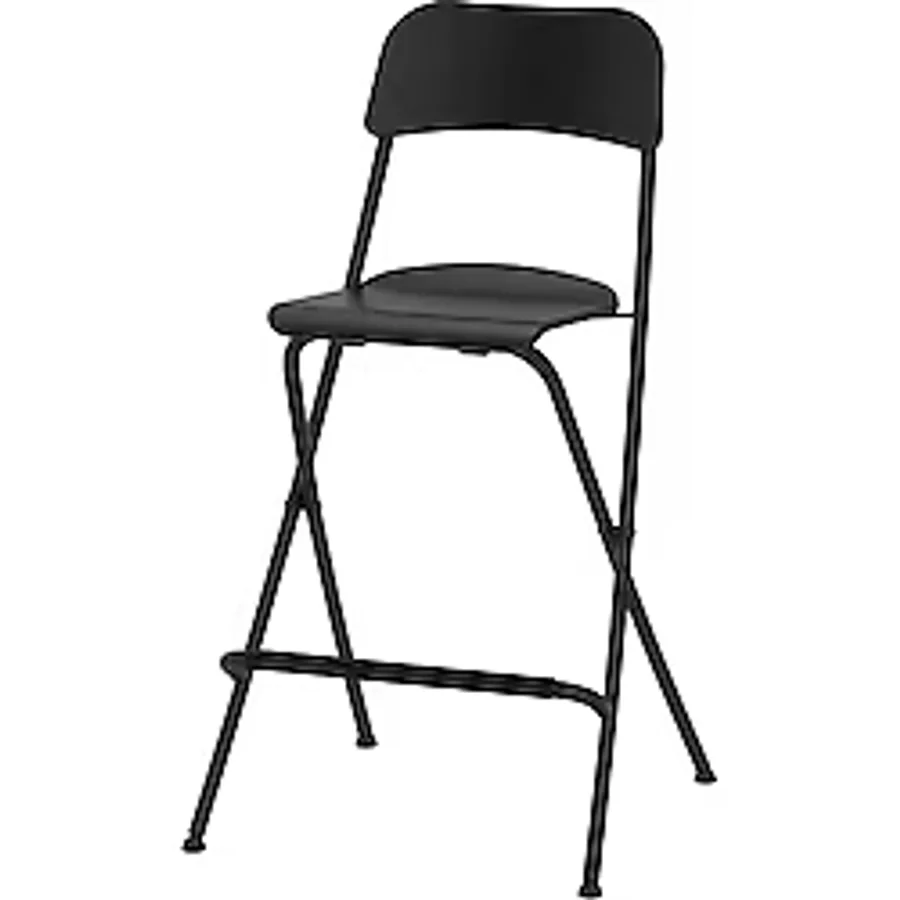 İkea Bar Sandalyesi, Siyah Meridyen 63 cm, Katlanabilir Bar Sandalye FRANKLIN