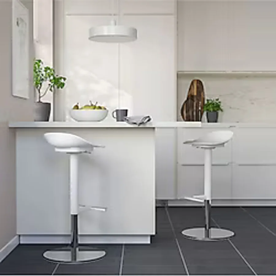 IKEA Beyaz 76 cm Bar Taburesi Janınge Mutfak Sandaleyesi - Maks. oturma yüksekliği: 76 cm