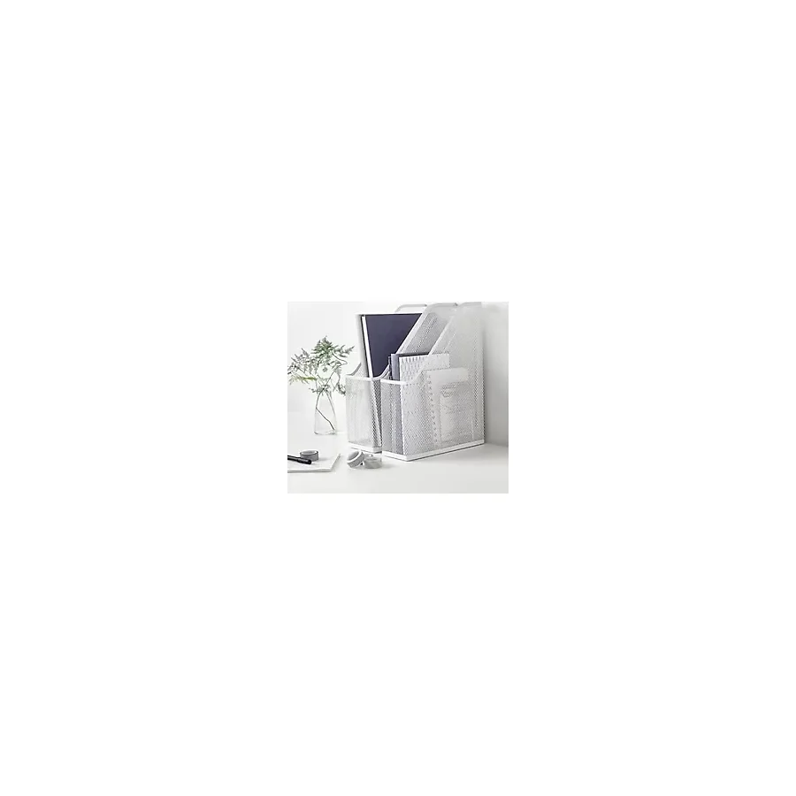 IKEA Drönjöns Metal Masaüstü Dosyalık Organizer, 2'li Set, Beyaz